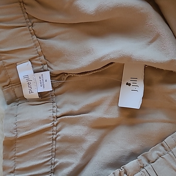 NWT PureJill Elastic Waist Casual Wide Leg Lightweight Summer Capri Pants - Picture 7 of 11